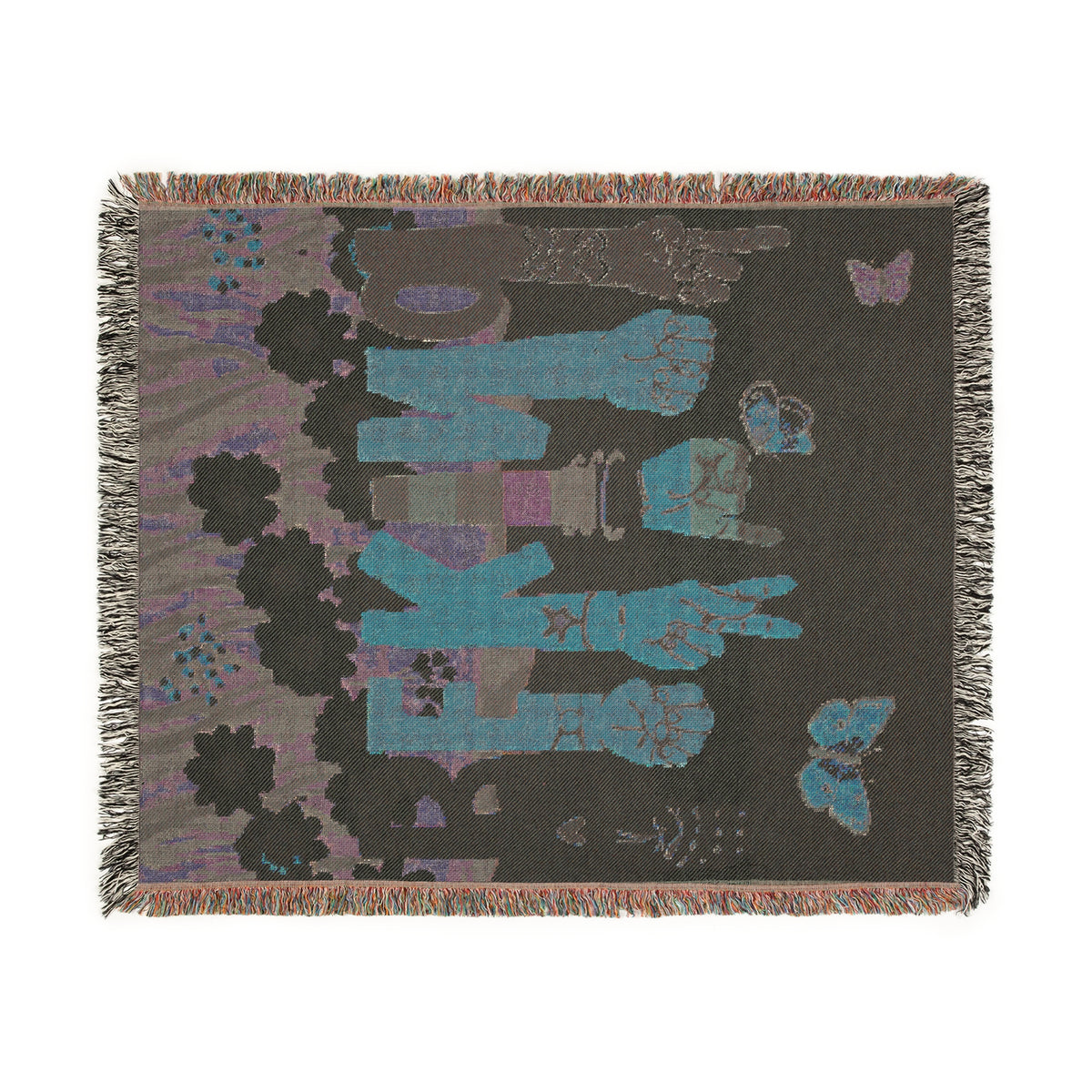 Be Kind Hands Woven Blanket