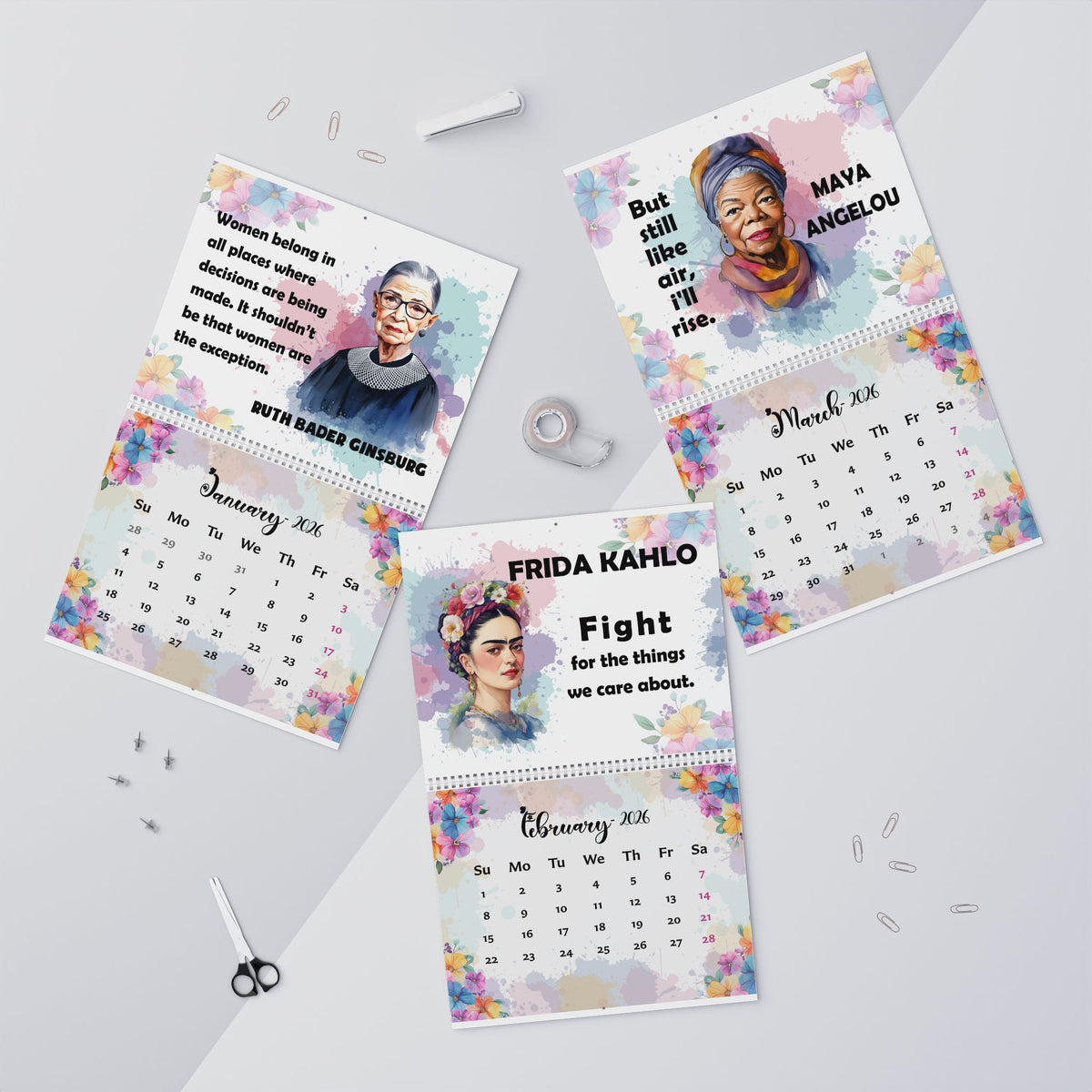 2026 Inspirational Women Wall Calendar