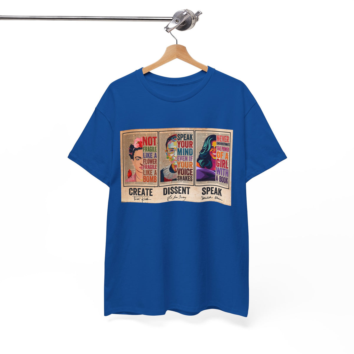 Create Frida Kahlo Dissent Ruth Bader Ginsburg Speak Michelle Obama T-Shirt
