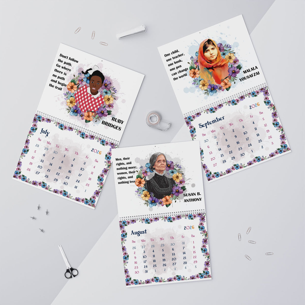 Inspirational Women Leaders 2026 Wall Calendar