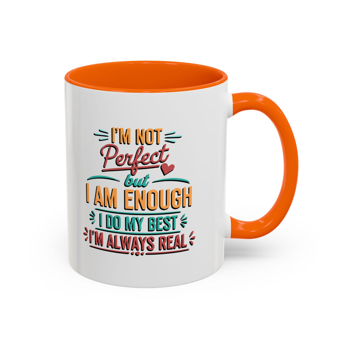 I Am Enough Motivational Accent Mug