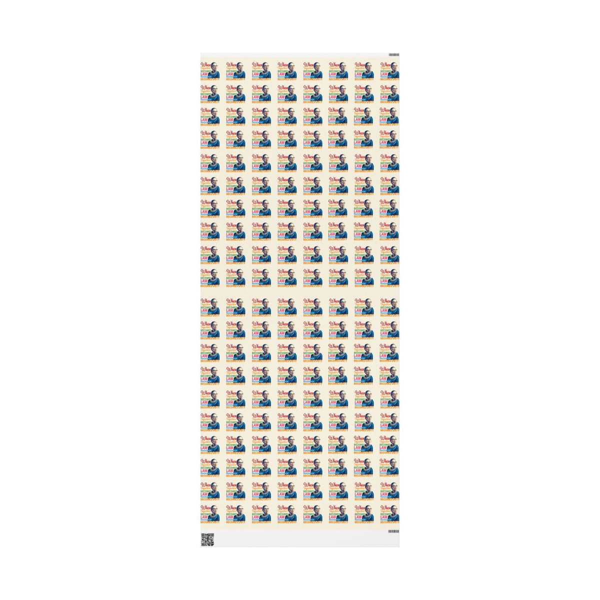Ruth Bader Ginsburg Resistance Wrapping Paper Roll