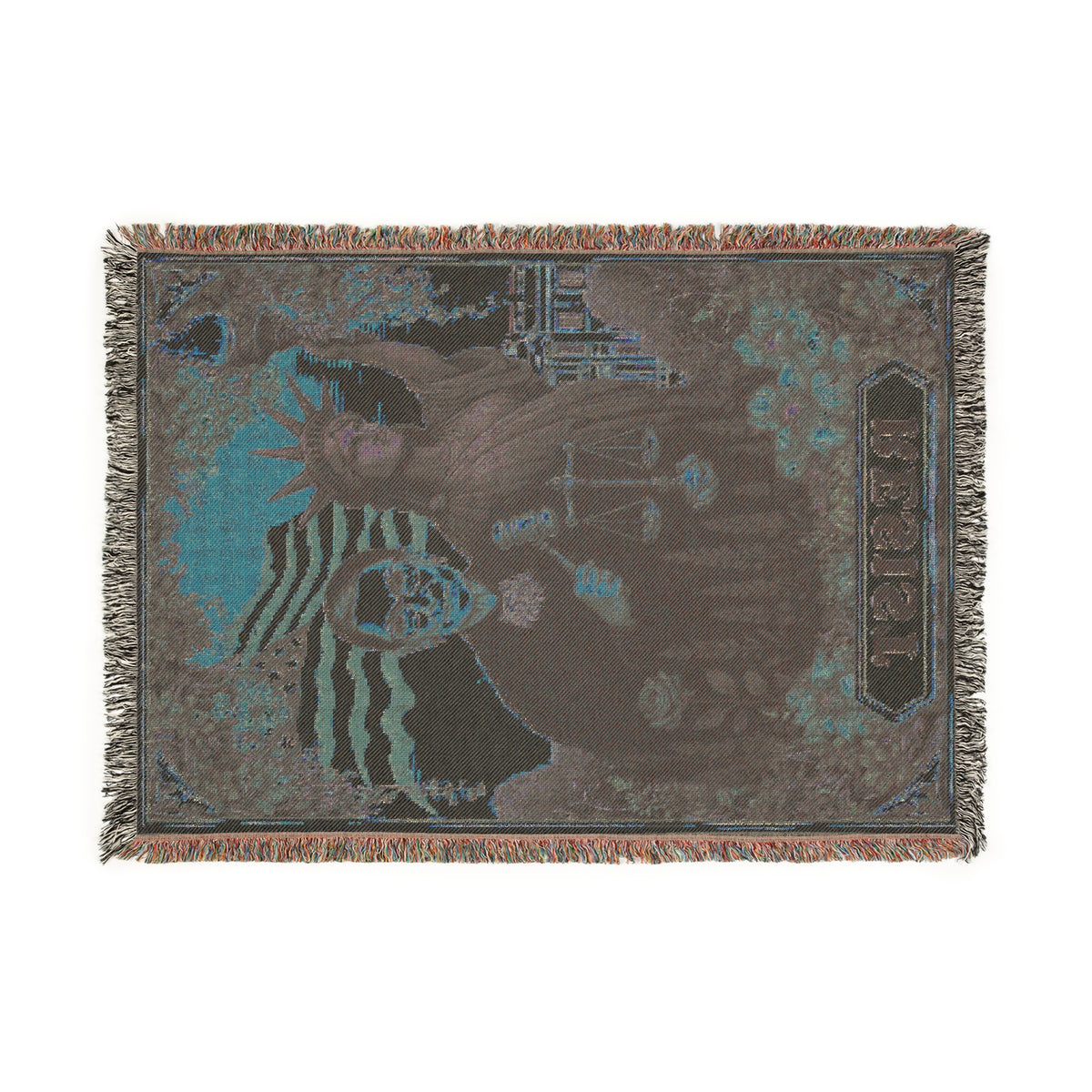 Resist Justice Ruth Bader Ginsburg Woven Blanket