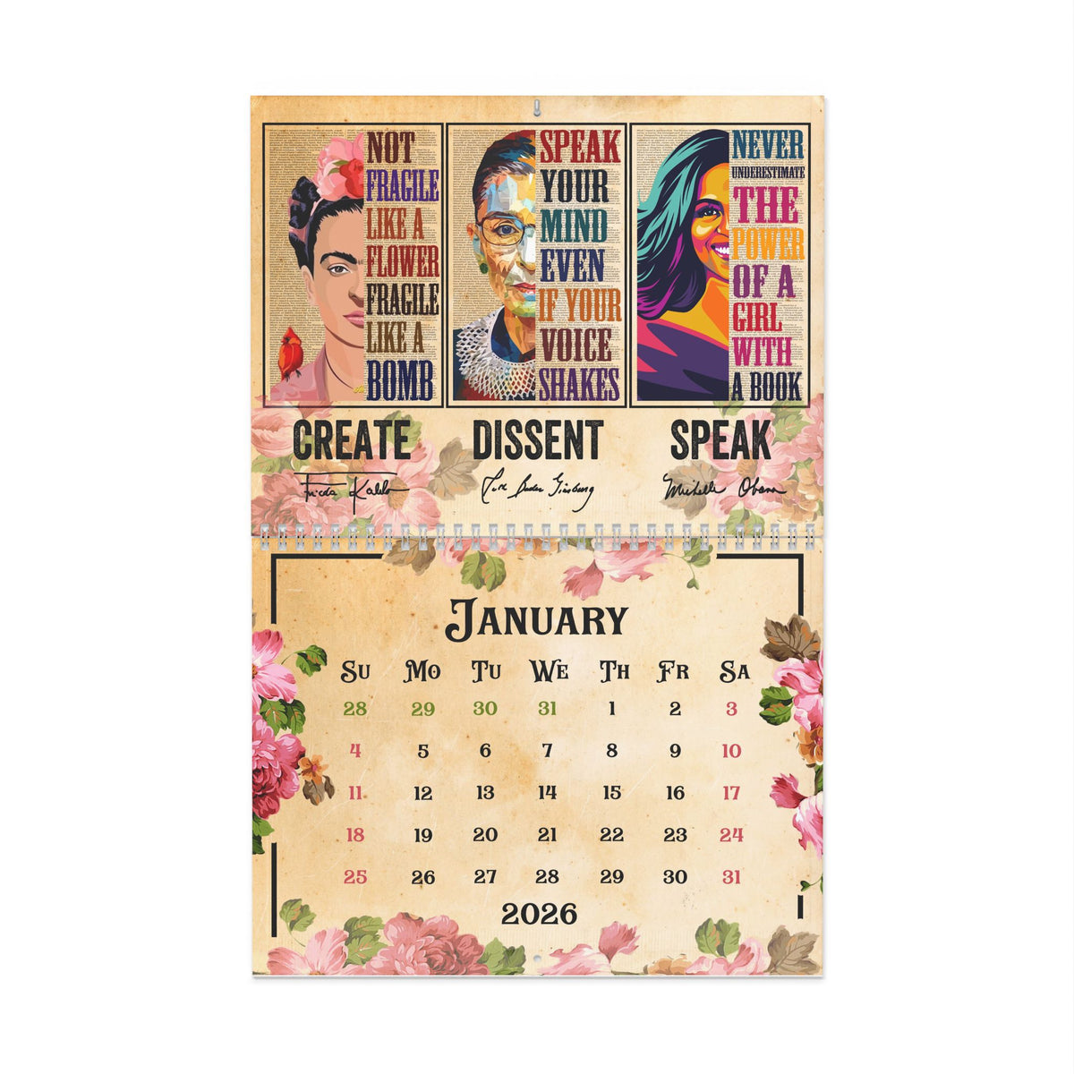 2026 Women Empowerment Wall Calendar