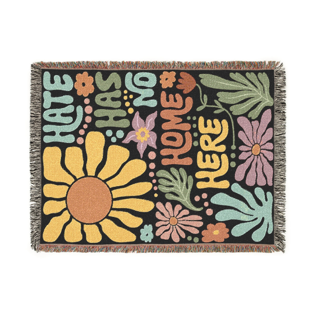 Hate Has No Home Here Woven Blanket