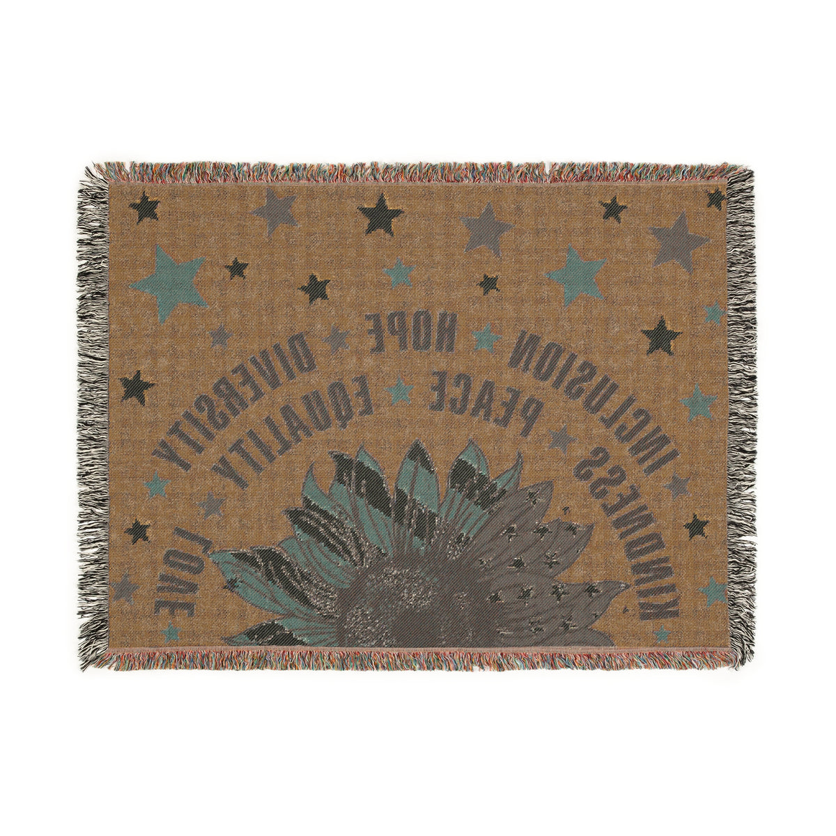 Patriotic Inclusion Equality Woven Blanket