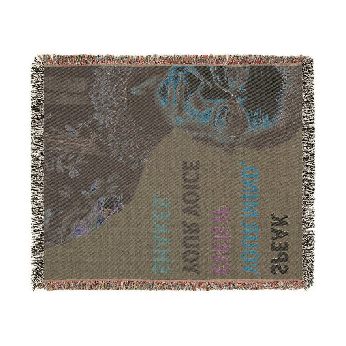 Speak Your Mind RBG Woven Blanket