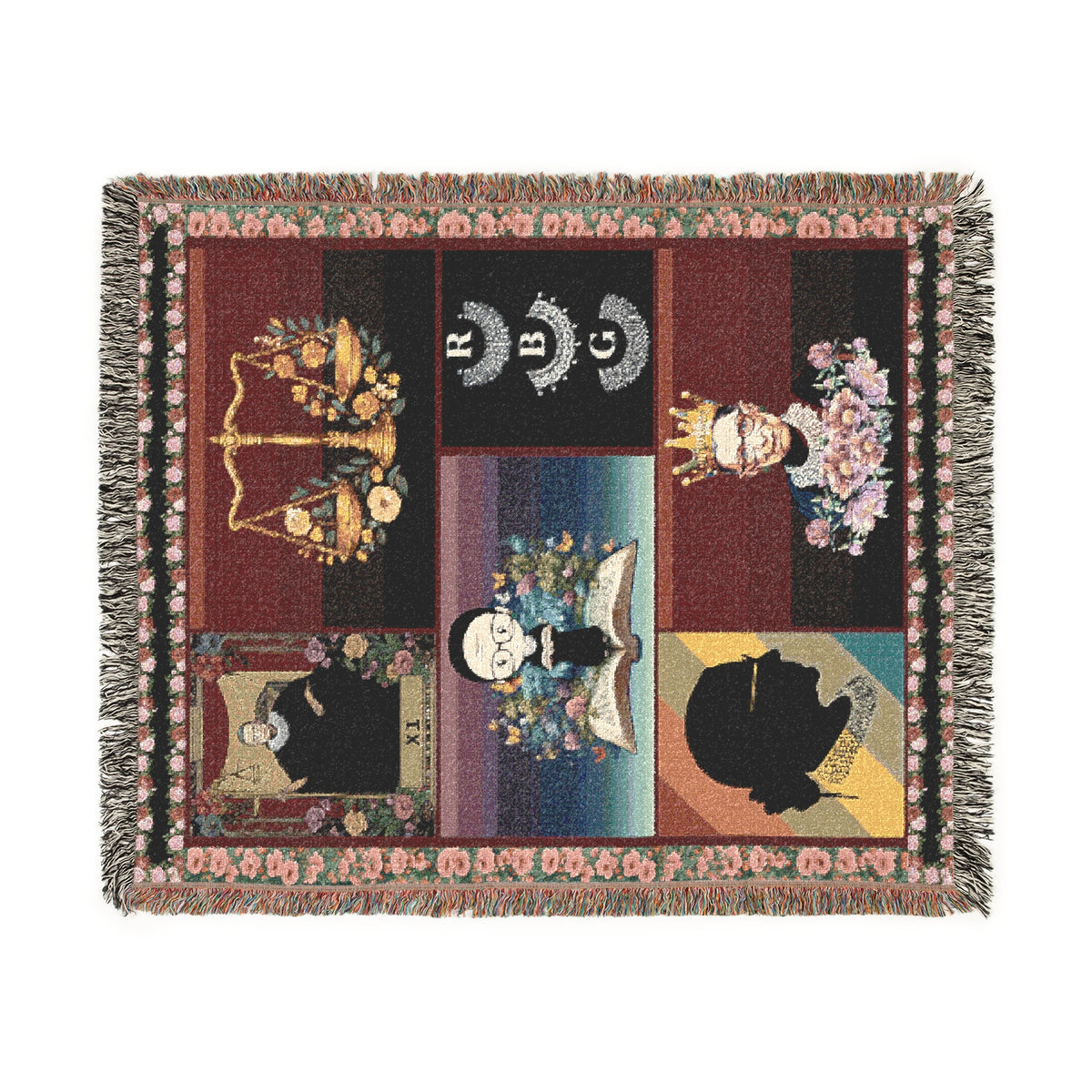 RBG Floral Legacy Woven Blanket