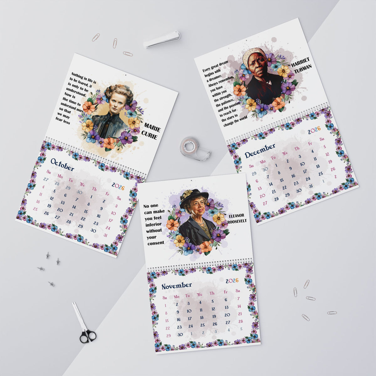 Inspirational Women Leaders 2026 Wall Calendar