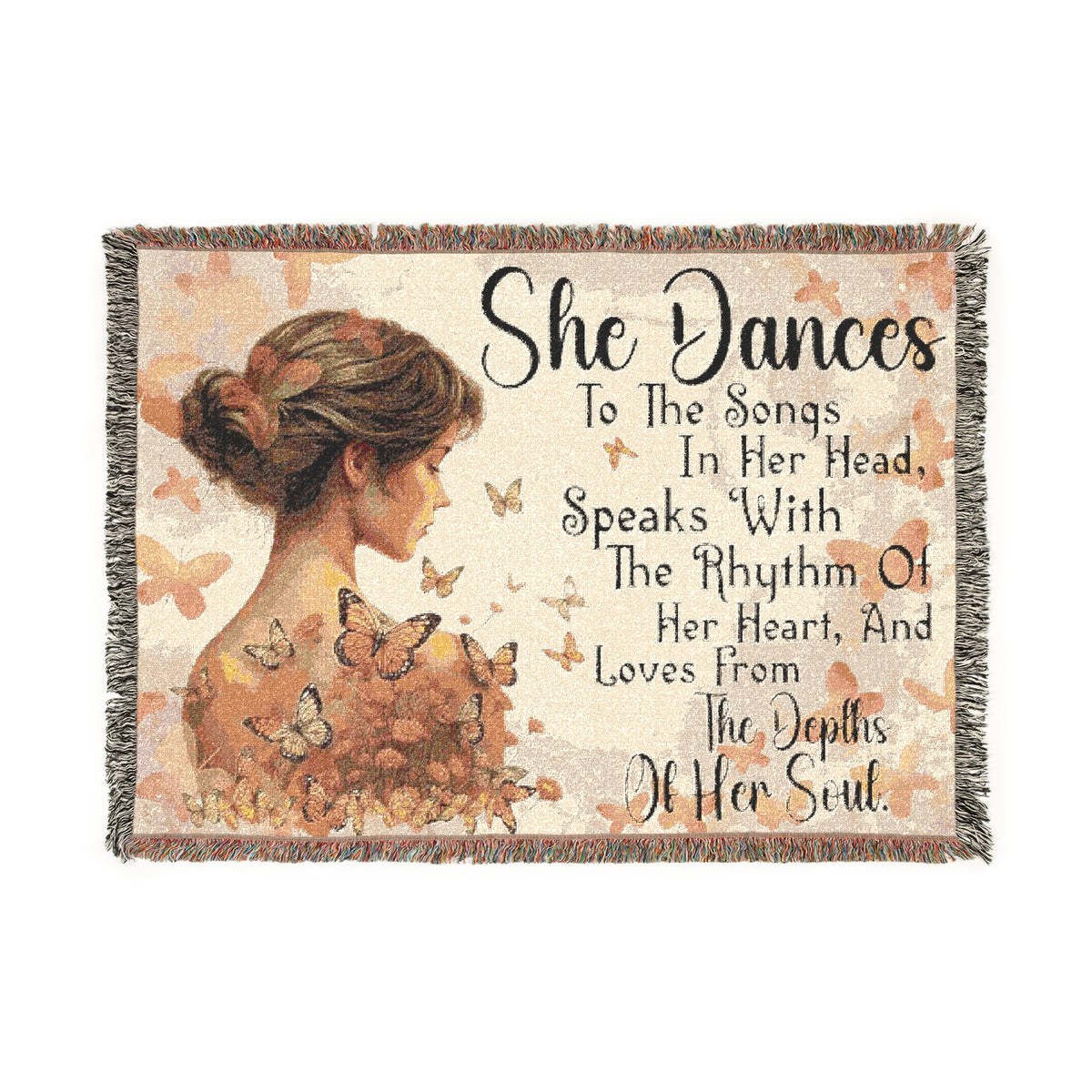 She Dances Woven Blanket