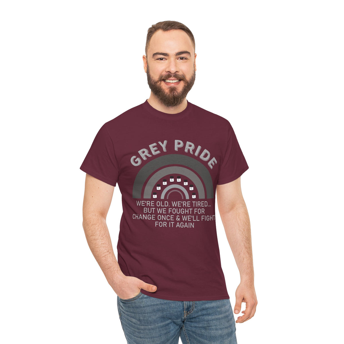 Grey Pride We Fought For Change Shirt