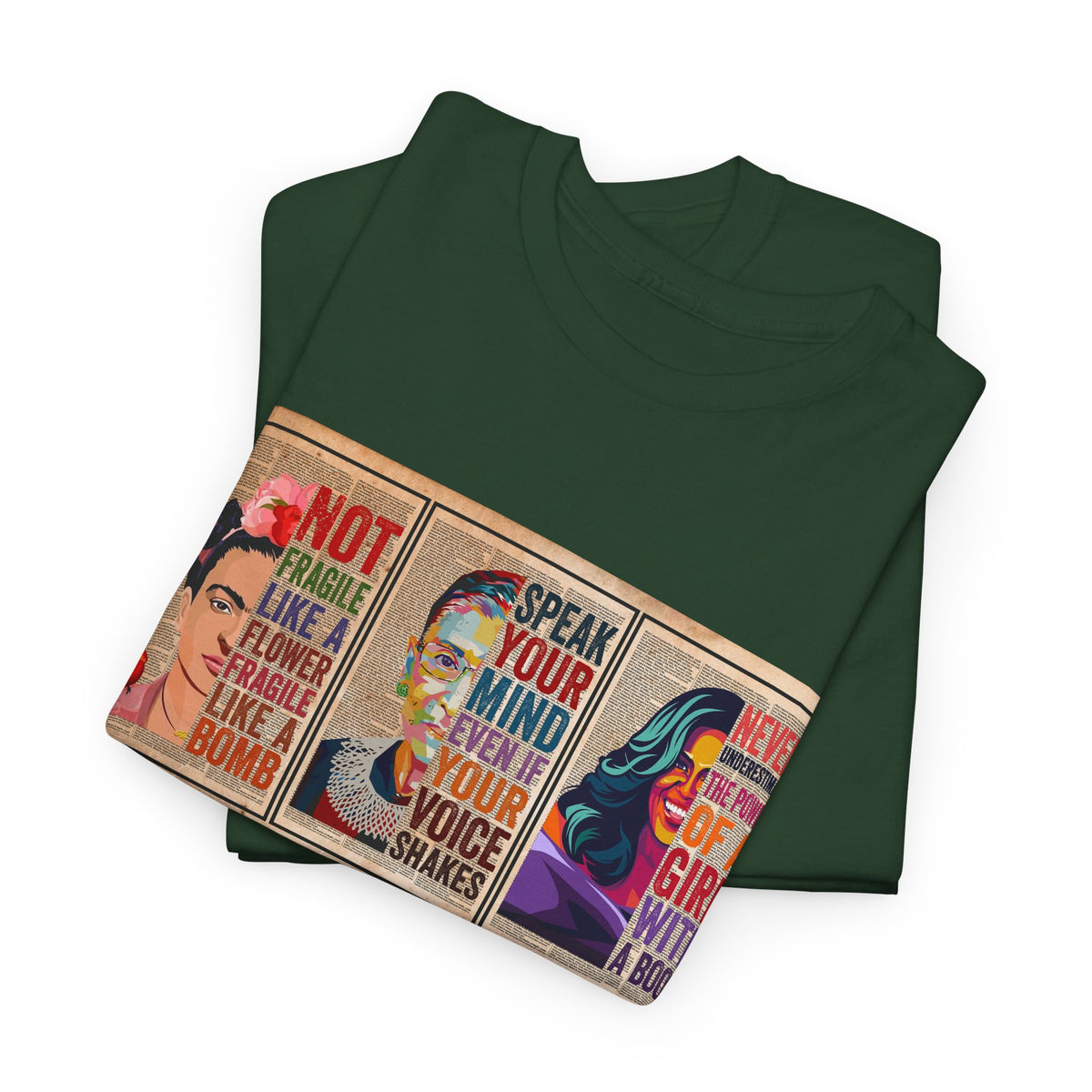Create Frida Kahlo Dissent Ruth Bader Ginsburg Speak Michelle Obama T-Shirt