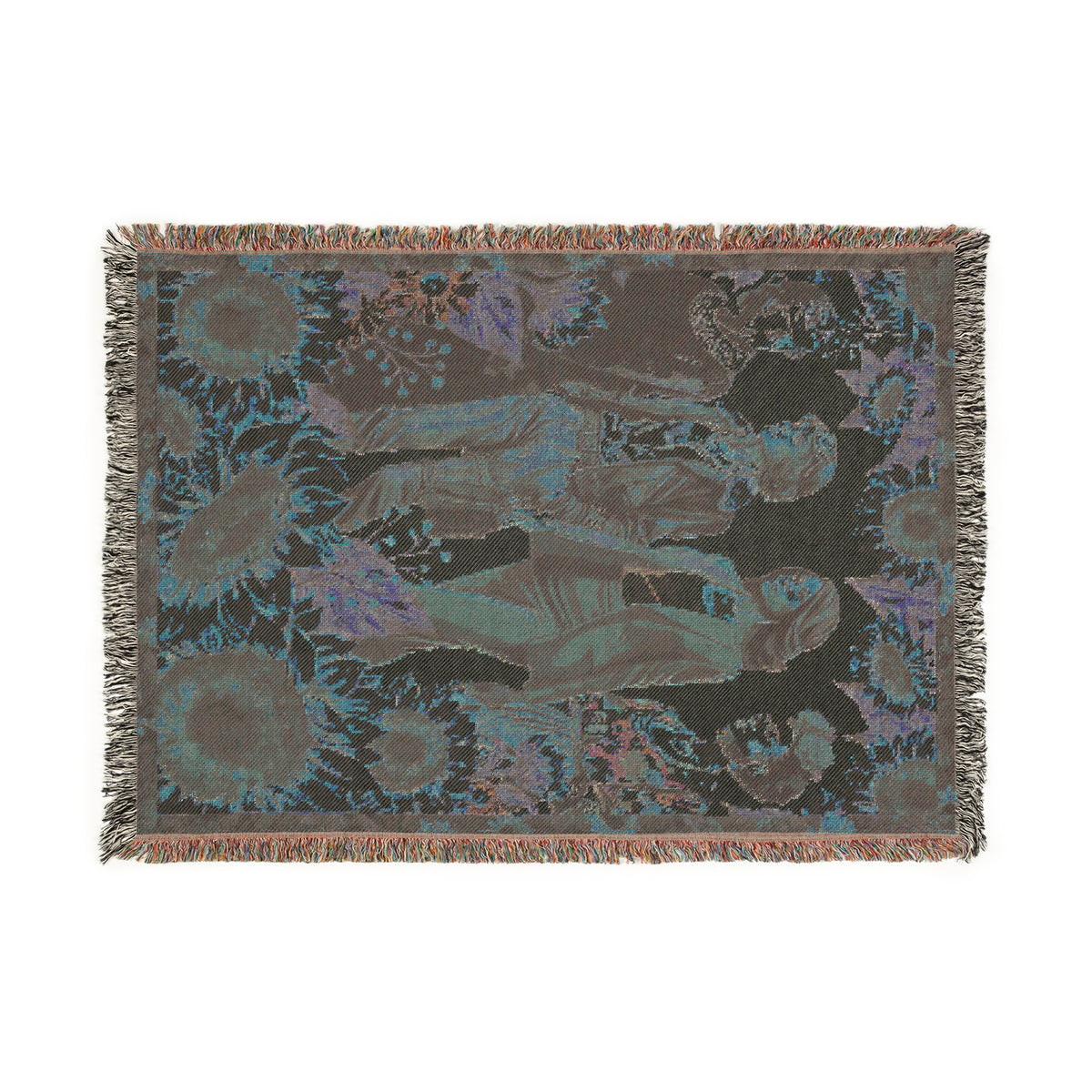 Inspiring Women Sunflower Woven Blanket