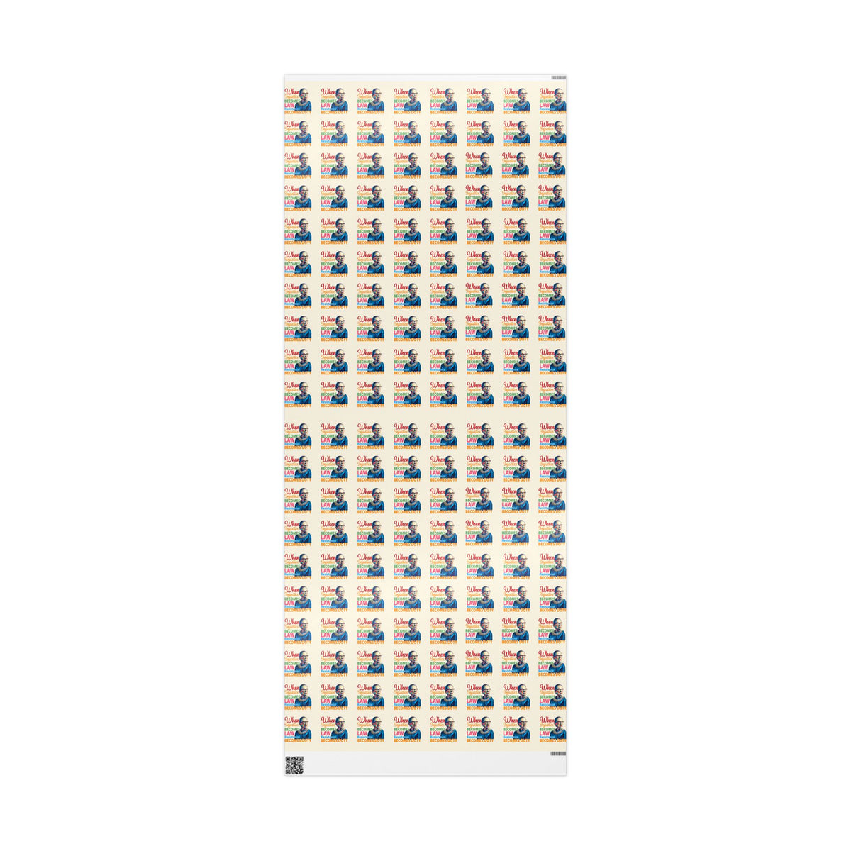 Ruth Bader Ginsburg Resistance Wrapping Paper Roll