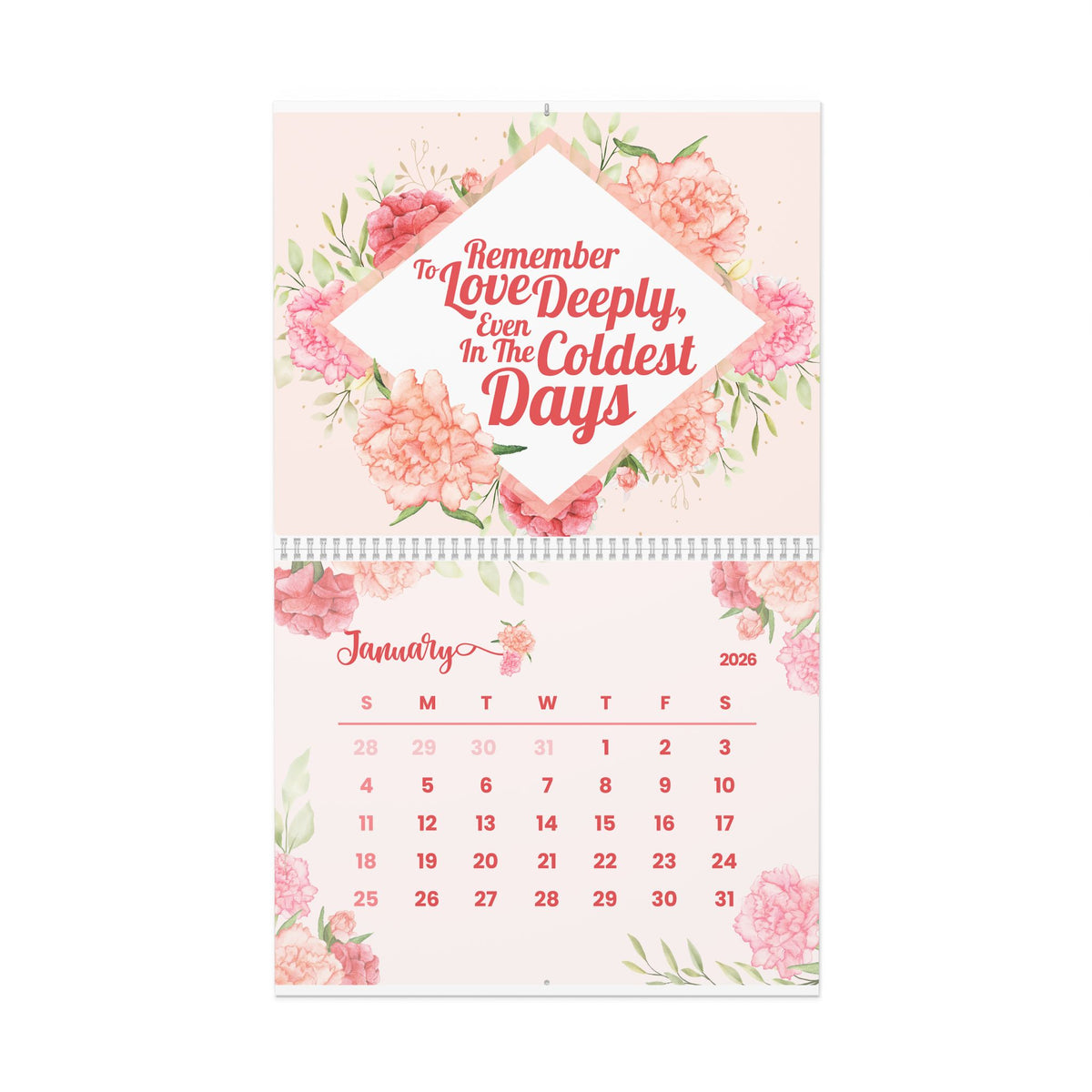 Let Every Month Bloom 2026 Wall Calendar