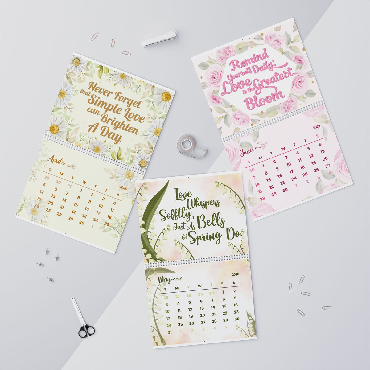 Let Every Month Bloom 2026 Wall Calendar