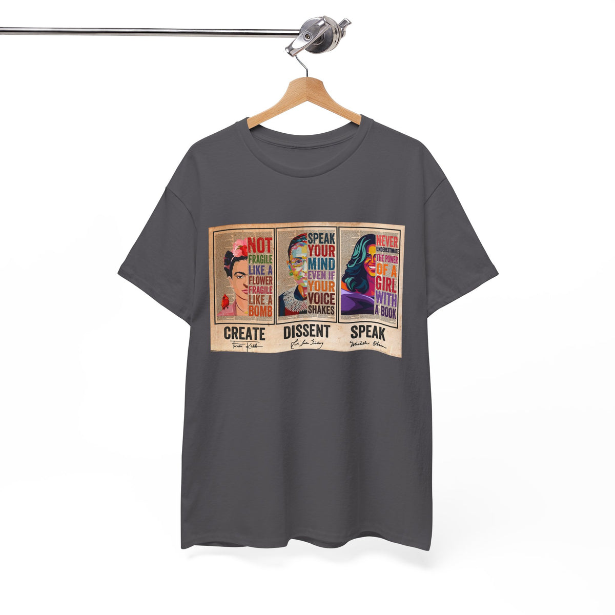 Create Frida Kahlo Dissent Ruth Bader Ginsburg Speak Michelle Obama T-Shirt