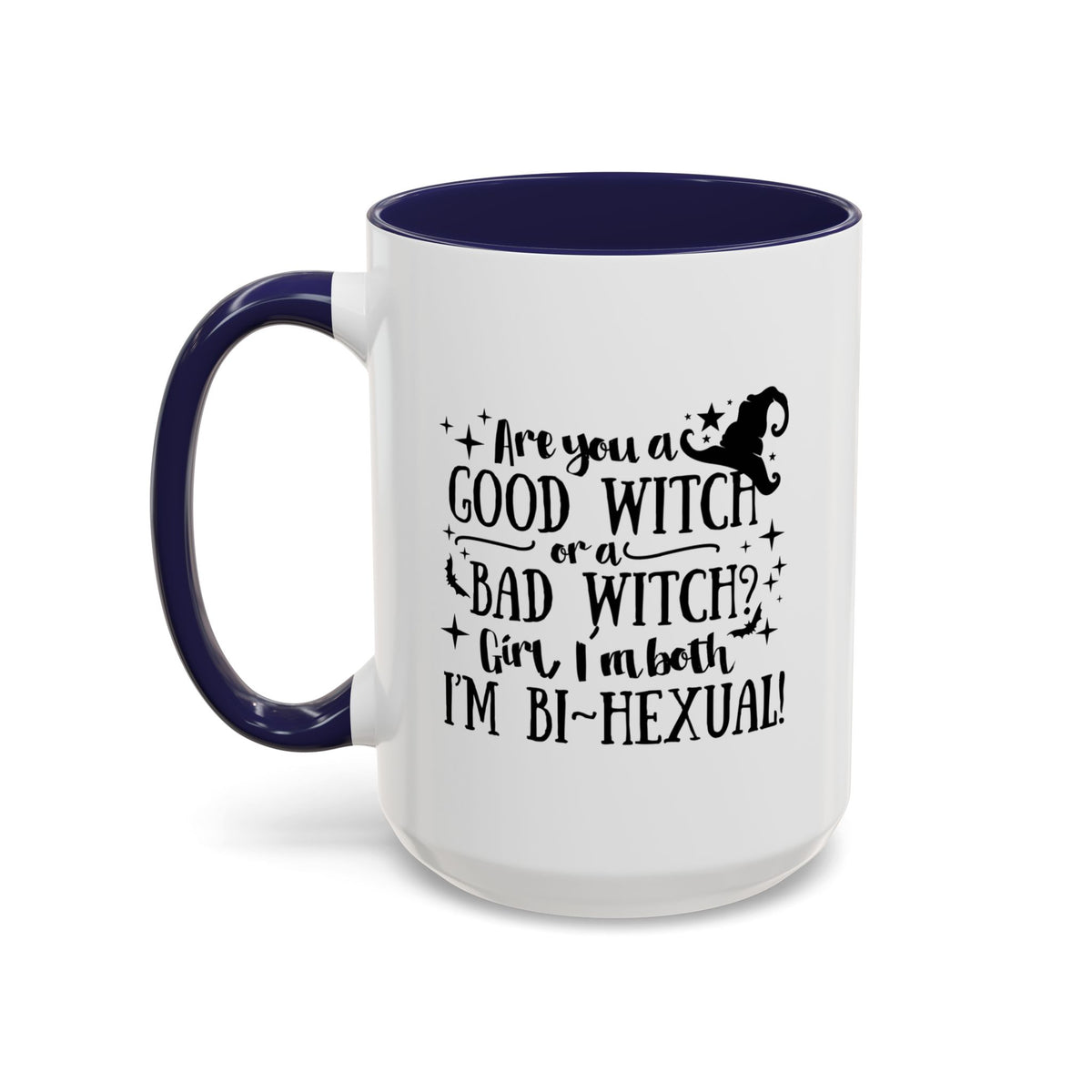 Good Witch Bad Witch Bi-Hexual Accent Coffee Mug (11, 15oz)
