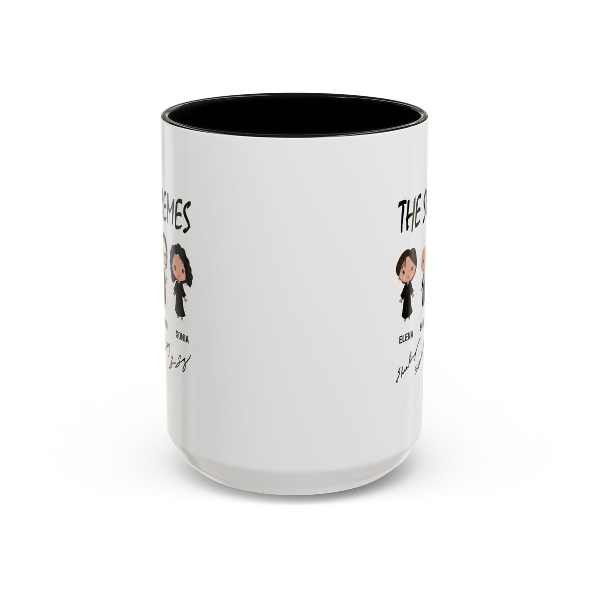 The Supremes Supreme Court Justices RBG Cute Chibi Accent Coffee Mug (11, 15oz)