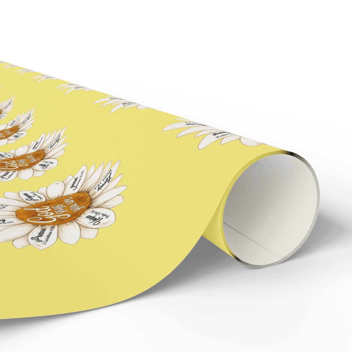 God Says You Are Sunflower Wrapping Paper Roll