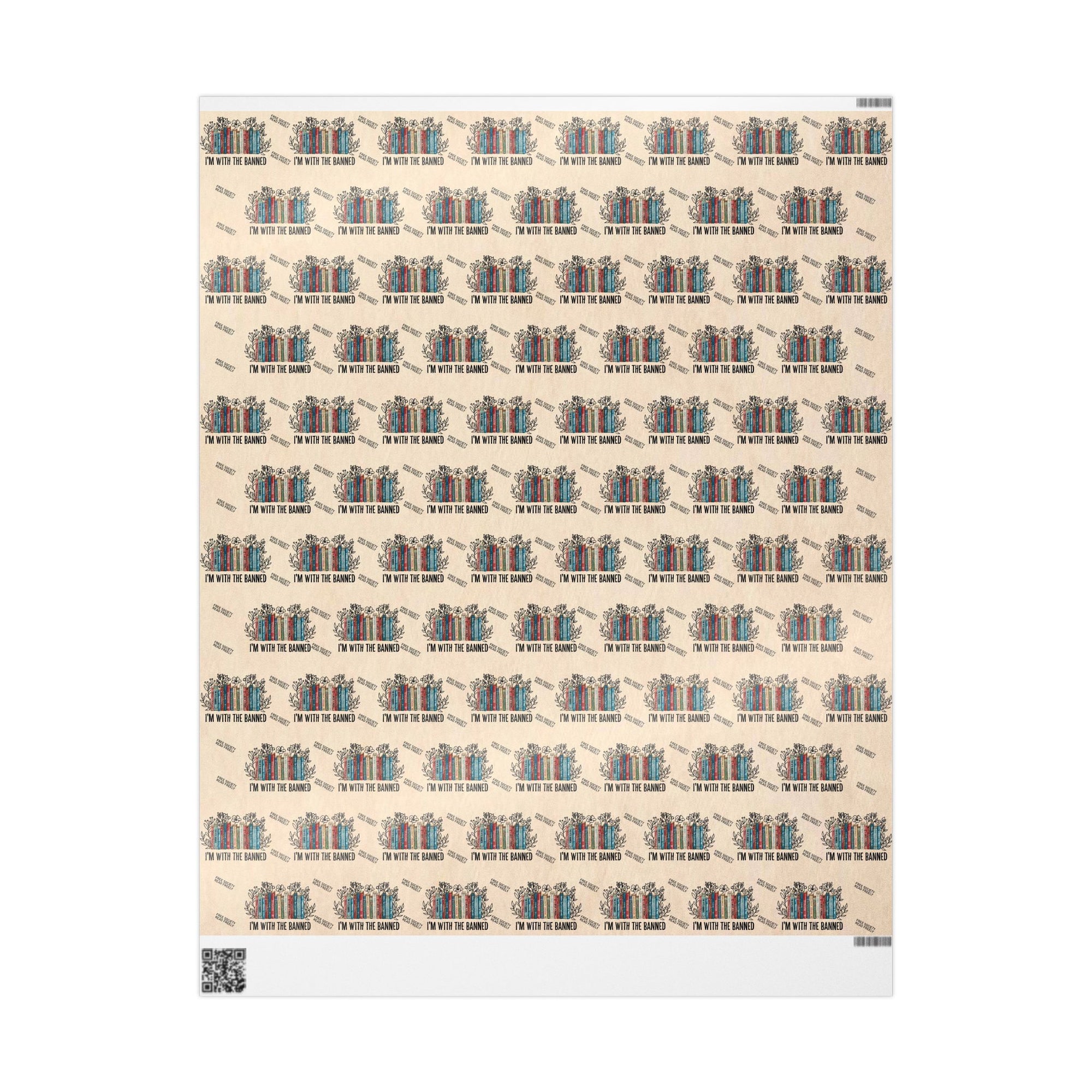I'm With The Banned Book Wrapping Paper Roll