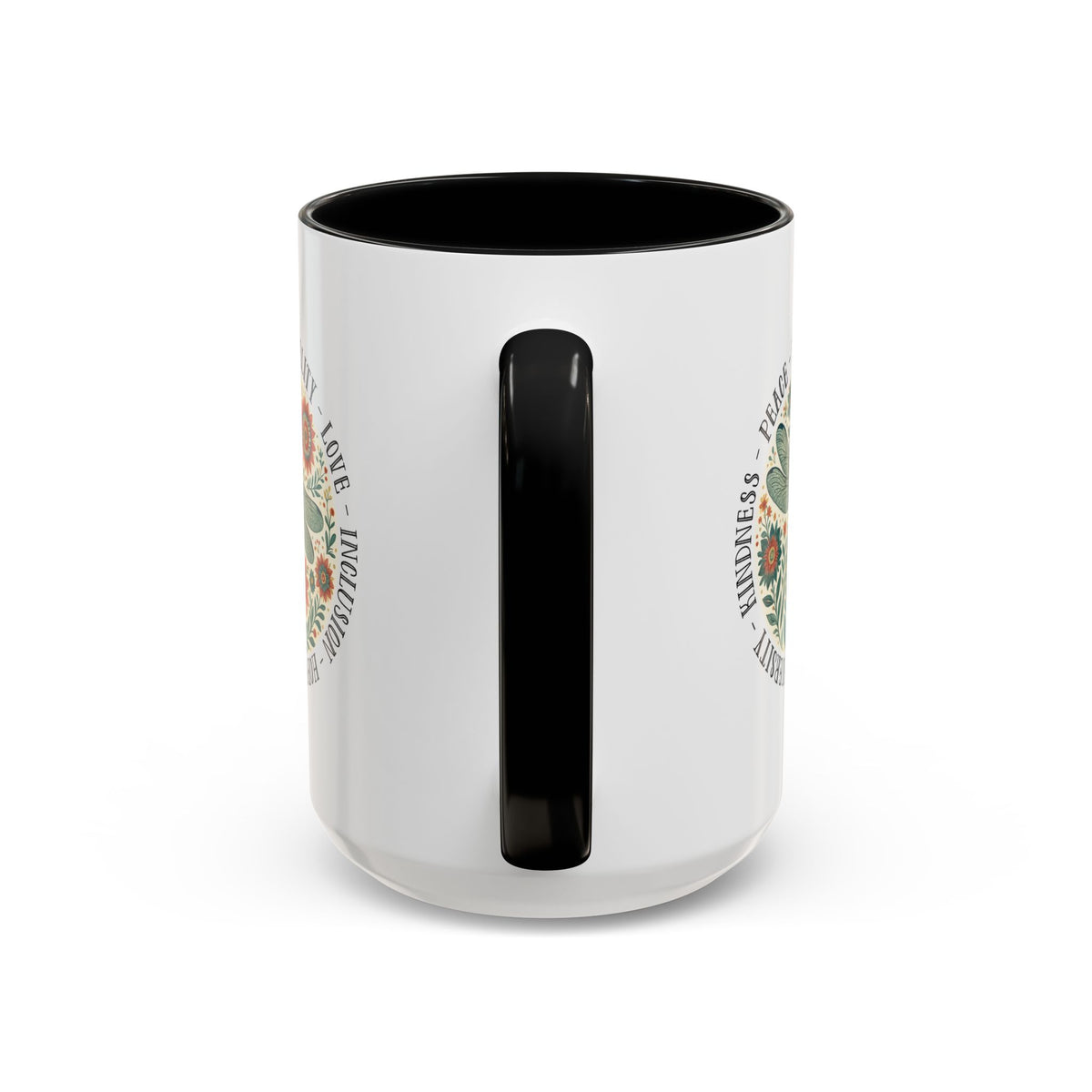 Kindness Peace Equality Love Inclusion Hope Diversity Accent Mug