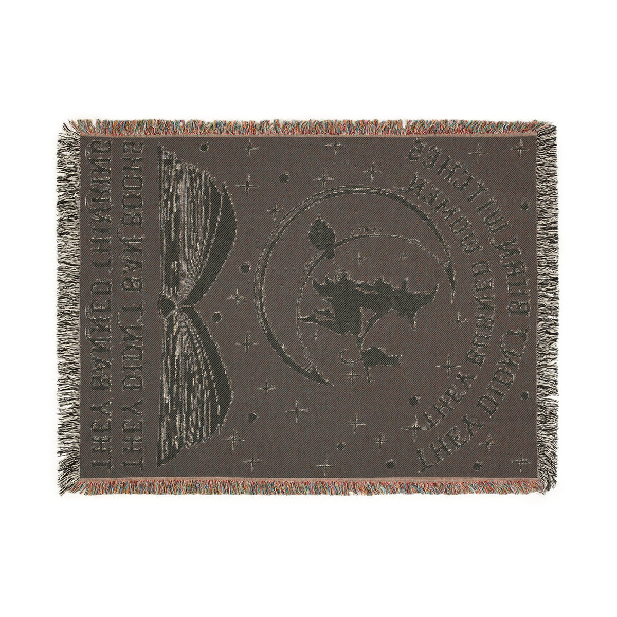 They Didn&#39;t Burn Witches Woven Blanket