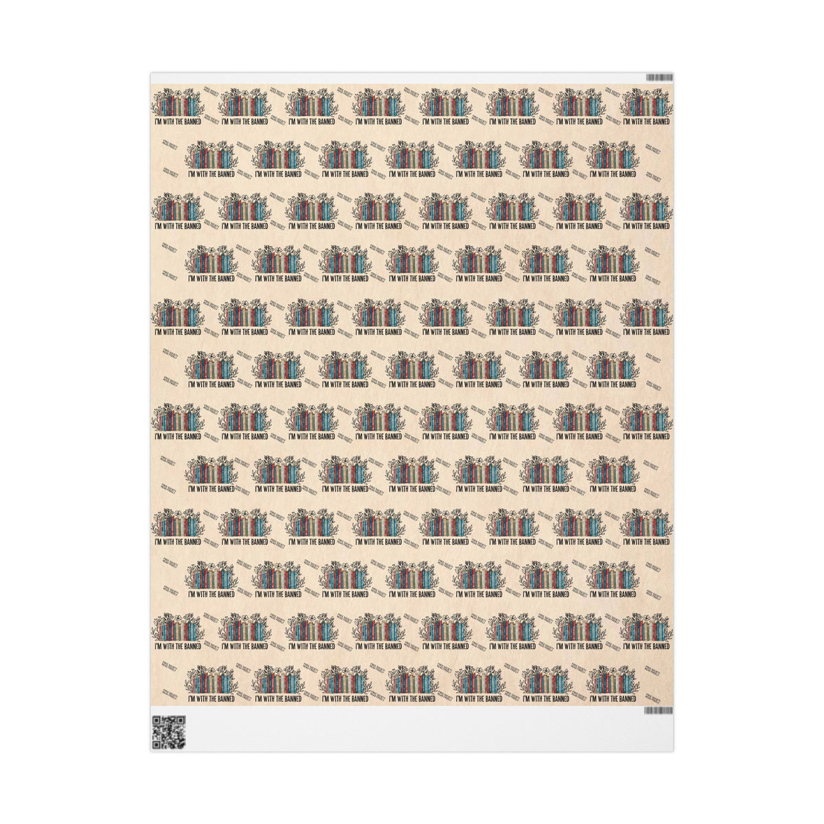 I&#39;m With The Banned Book Wrapping Paper Roll