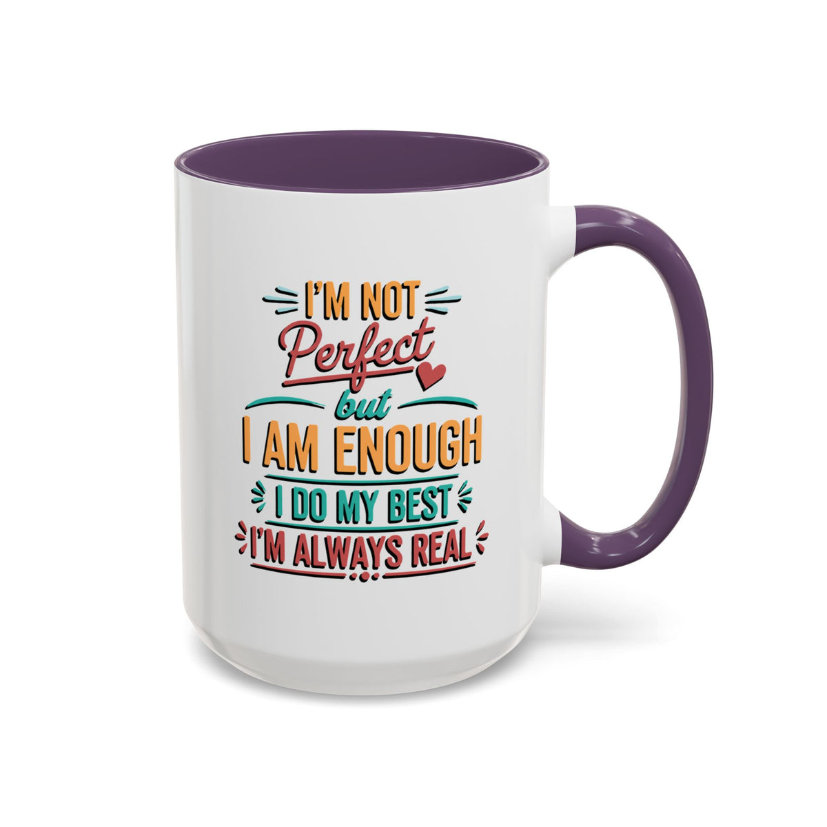 I Am Enough Motivational Accent Mug