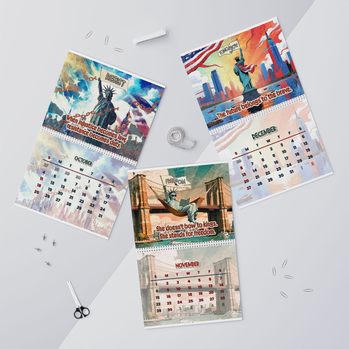 The Liberty No Kings Wall Calendar 2026
