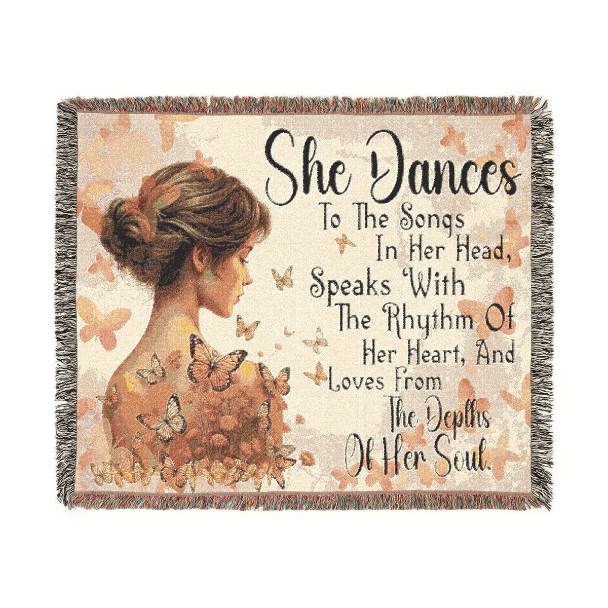 She Dances Woven Blanket