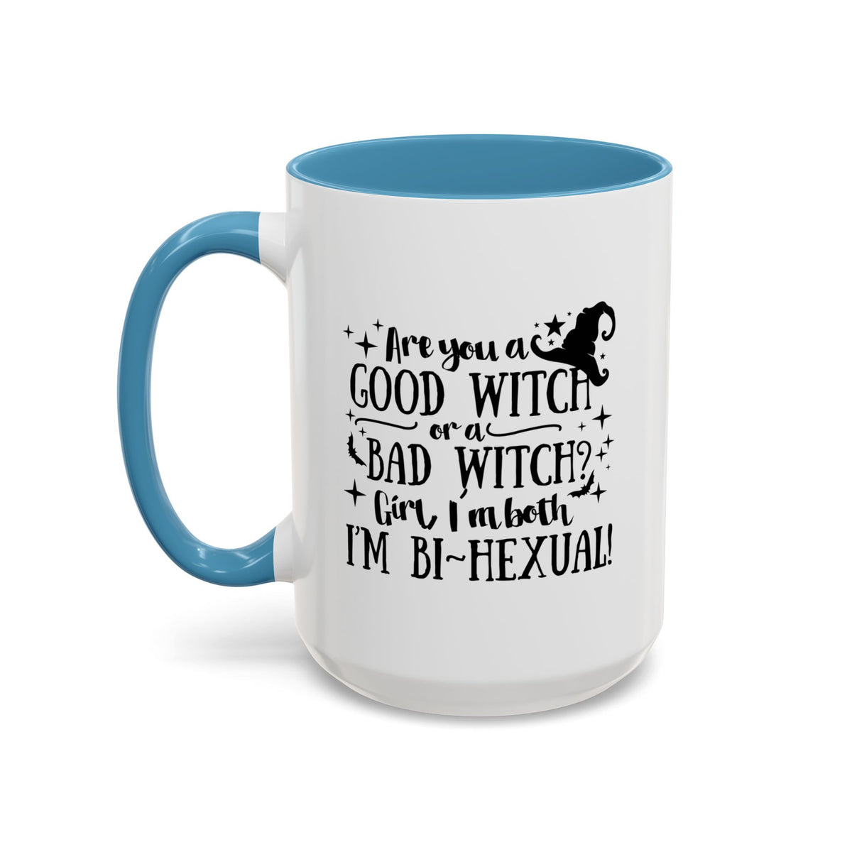 Good Witch Bad Witch Bi-Hexual Accent Coffee Mug (11, 15oz)