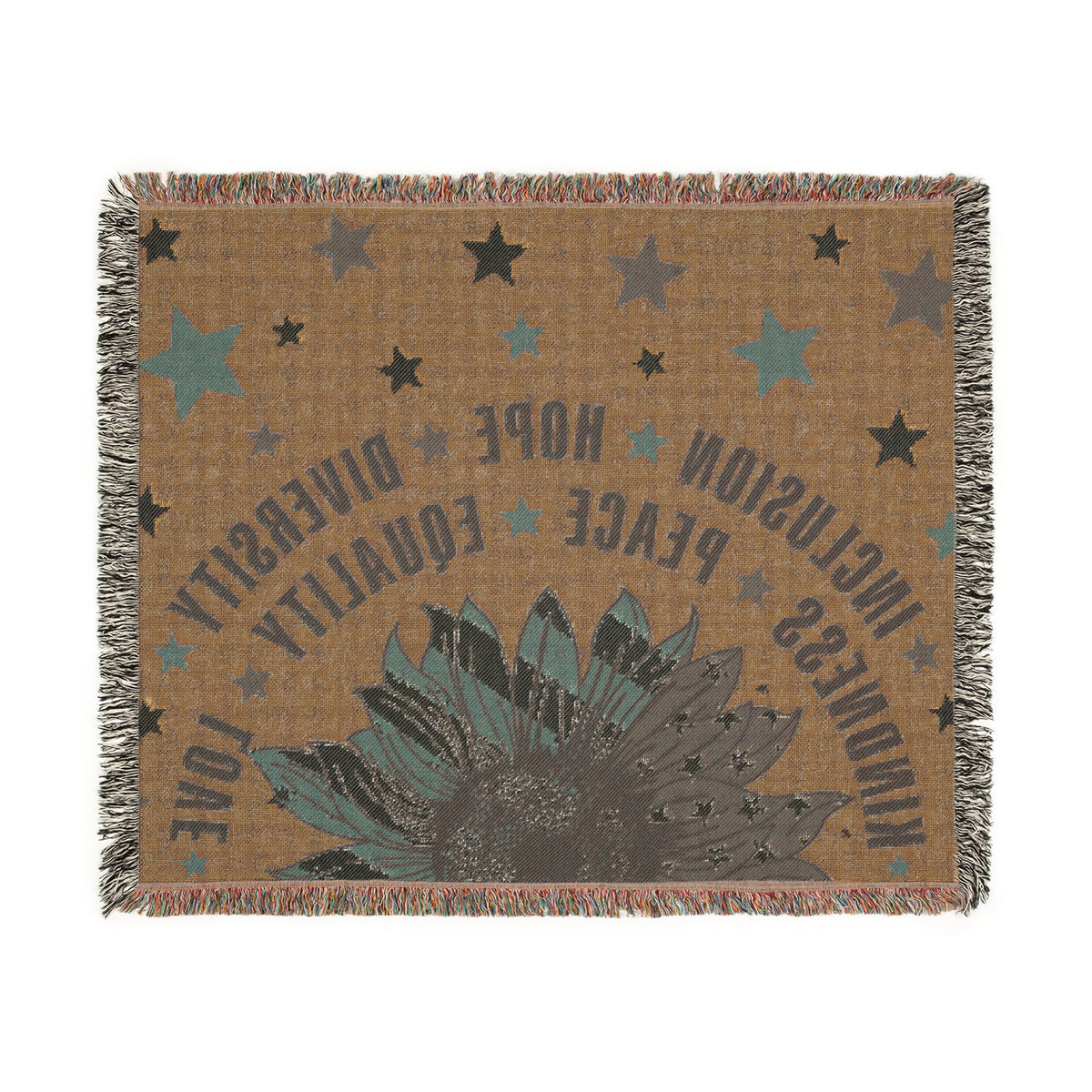 Patriotic Inclusion Equality Woven Blanket