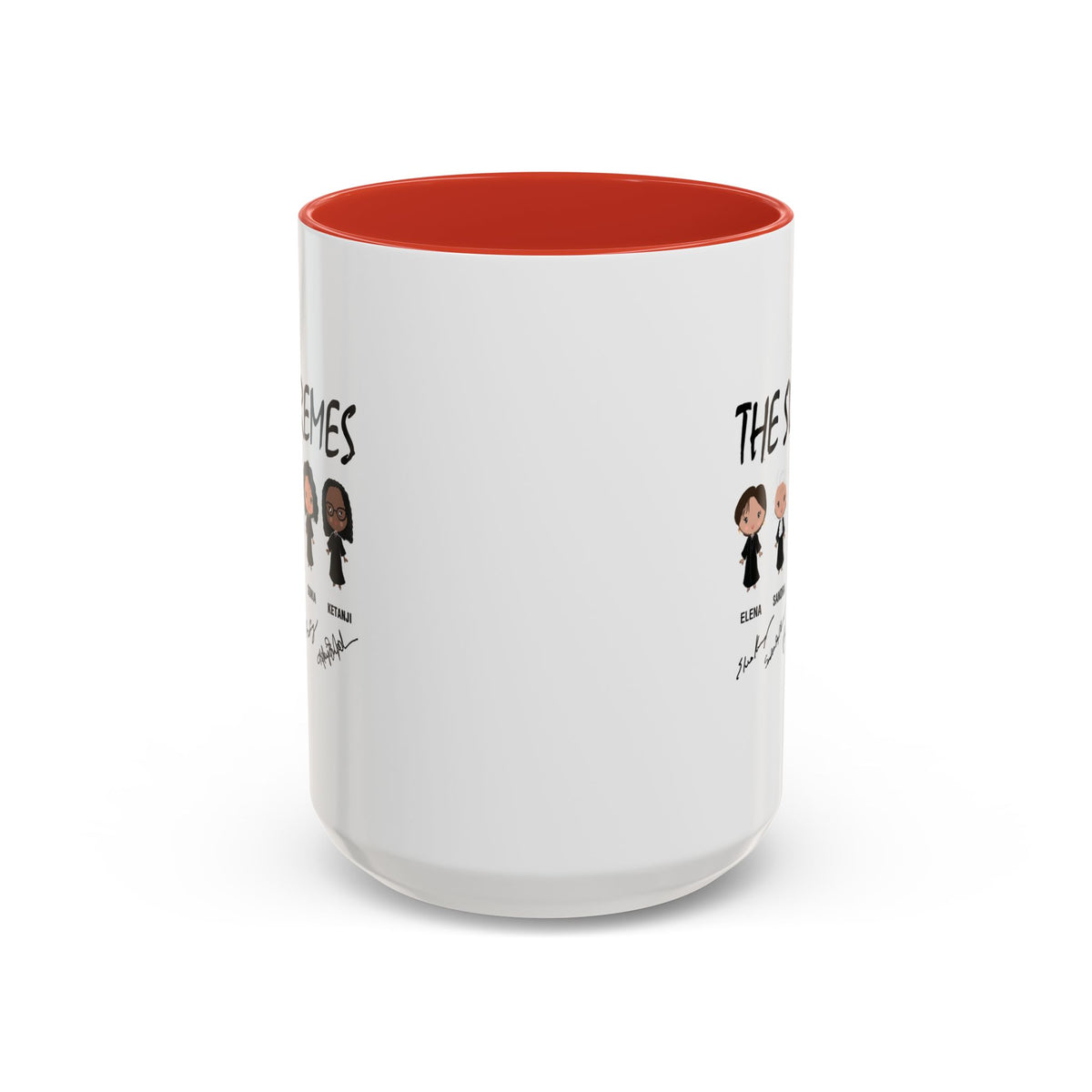 The Supremes Ketanji Brown Jackson SCOTUS RBG Sotomayor Chibi Accent Coffee Mug (11, 15oz)
