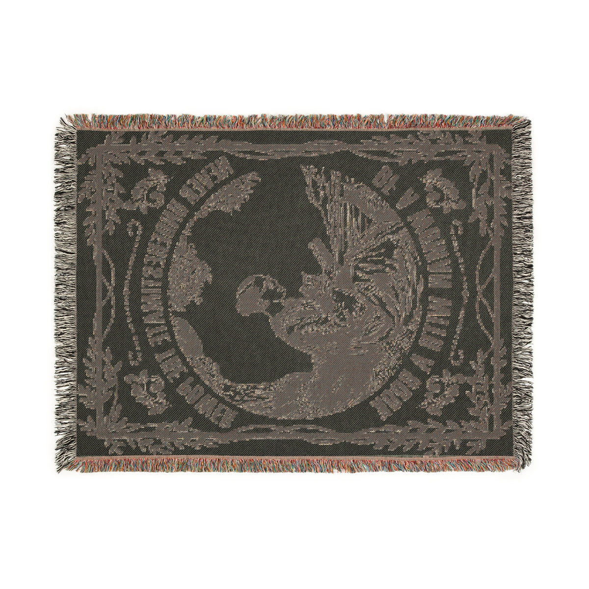 Never Underestimate The Power Of A Woman With A Book Woven Blanket