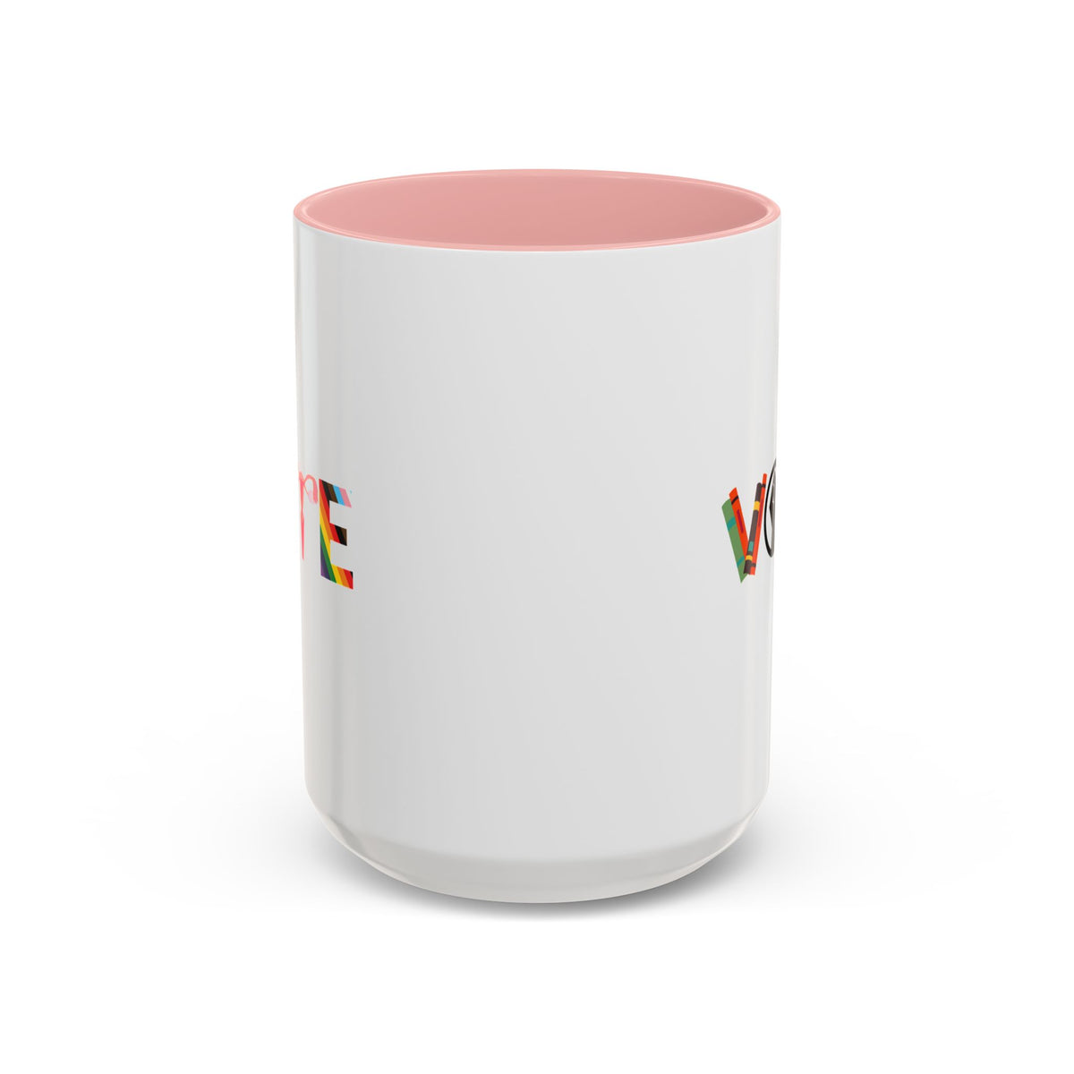 VOTE Accent Coffee Mug (11, 15oz) | Banned Books Mug, Reproductive Rights Mug, BLM Mug, LGBTQ Progress Mug, Political Activism Mug, Roe v Wade Accent Mug