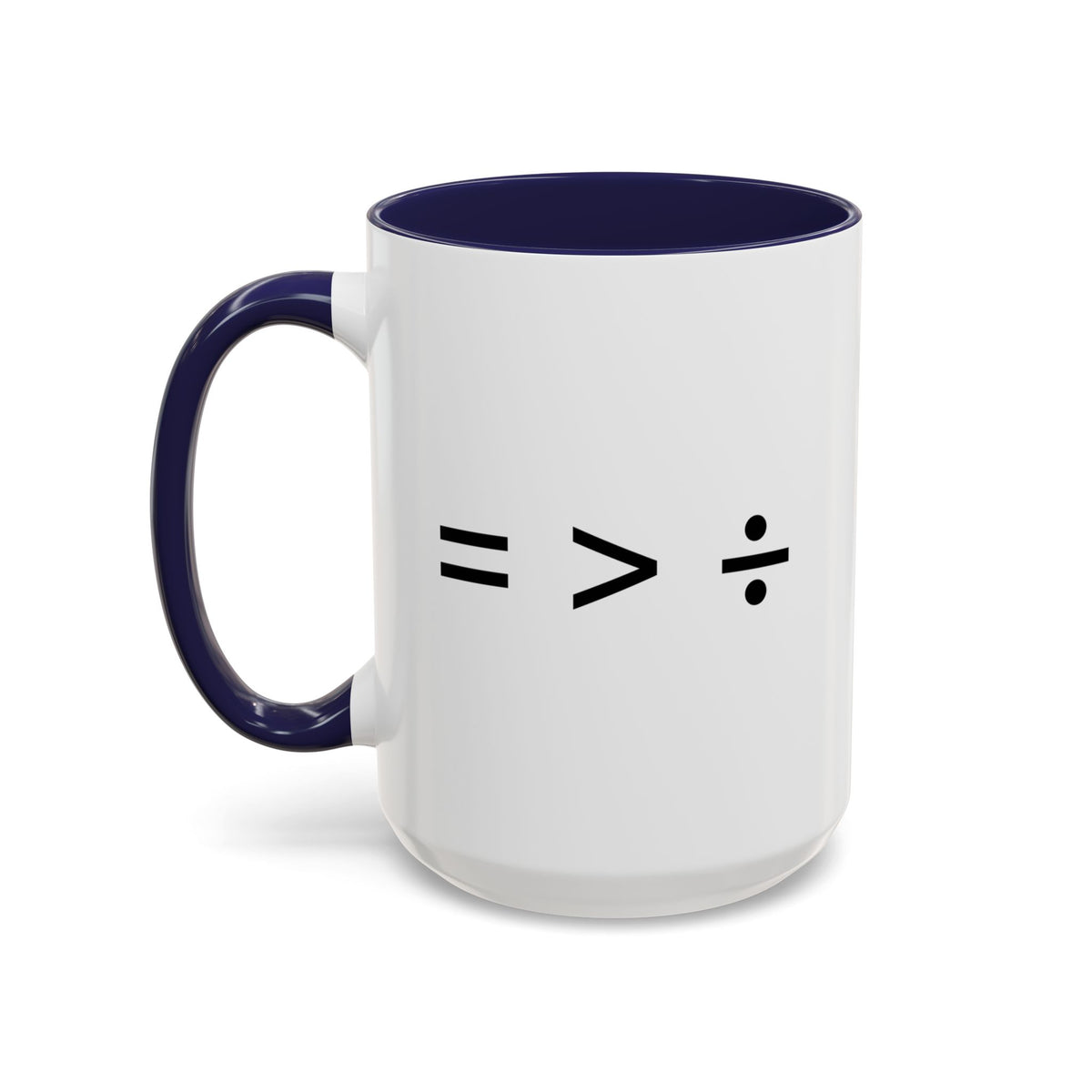 Equal is Greater than Divided Accent Coffee Mug (11, 15oz)