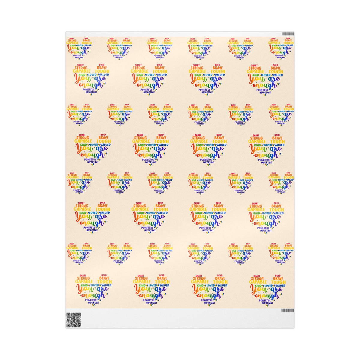 You Are Enough Empowerment Wrapping Paper Roll