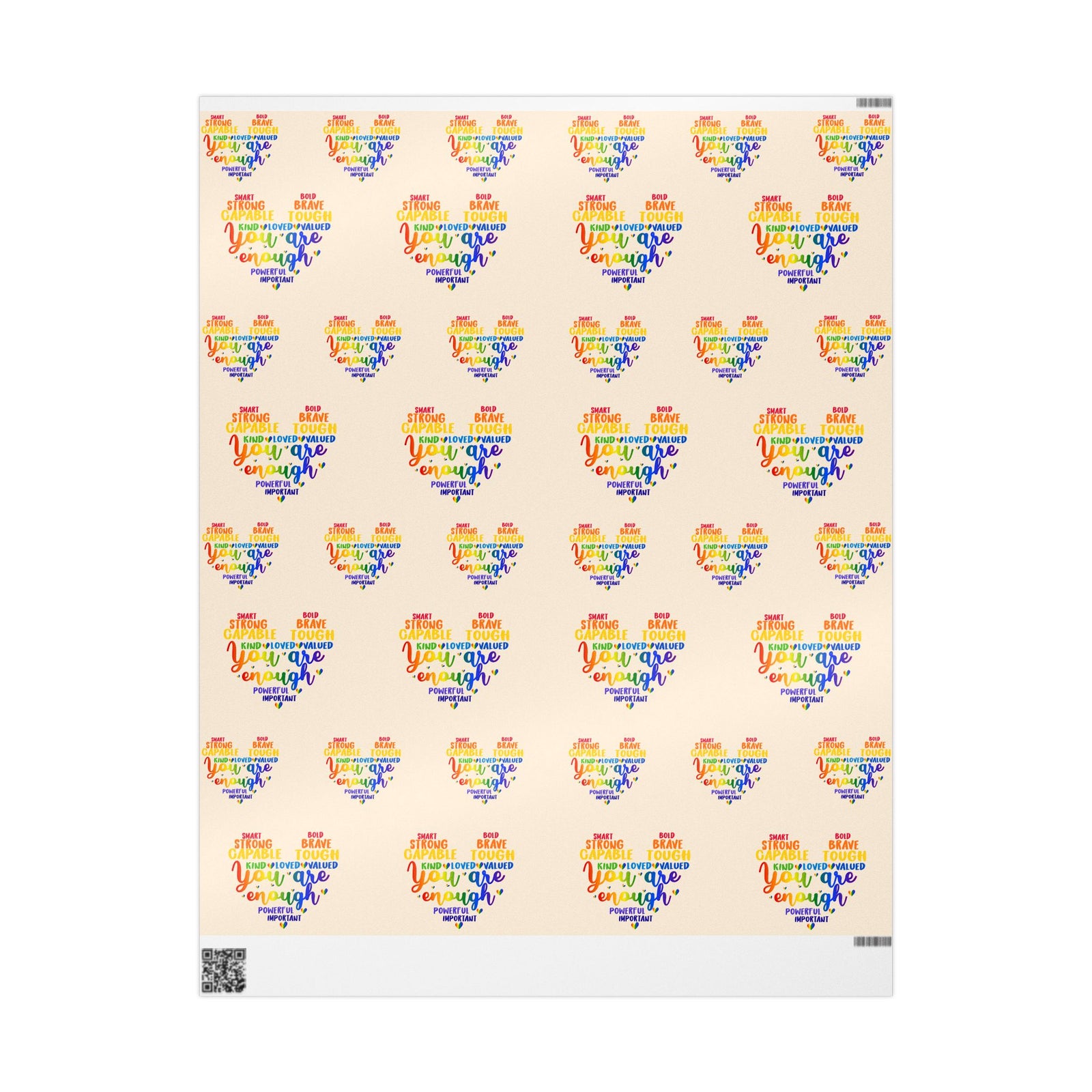 You Are Enough Empowerment Wrapping Paper Roll