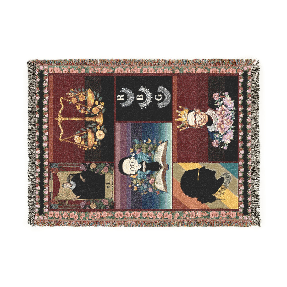 RBG Floral Legacy Woven Blanket