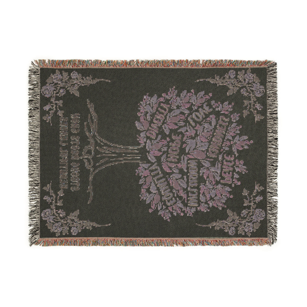 Strong Roots Grow Beautiful Leaves Woven Blanket