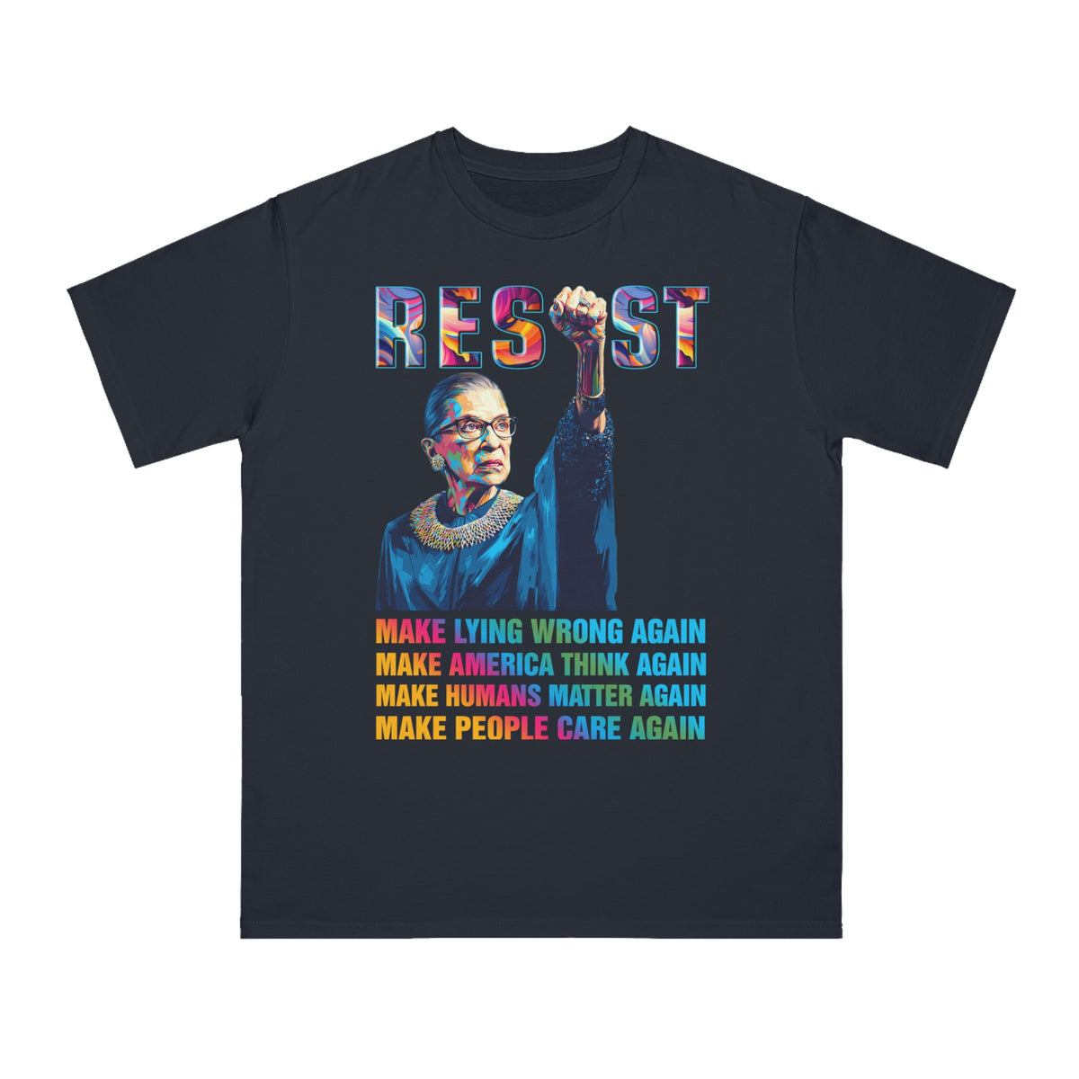 Resist Make America Think Again Organic T-Shirt