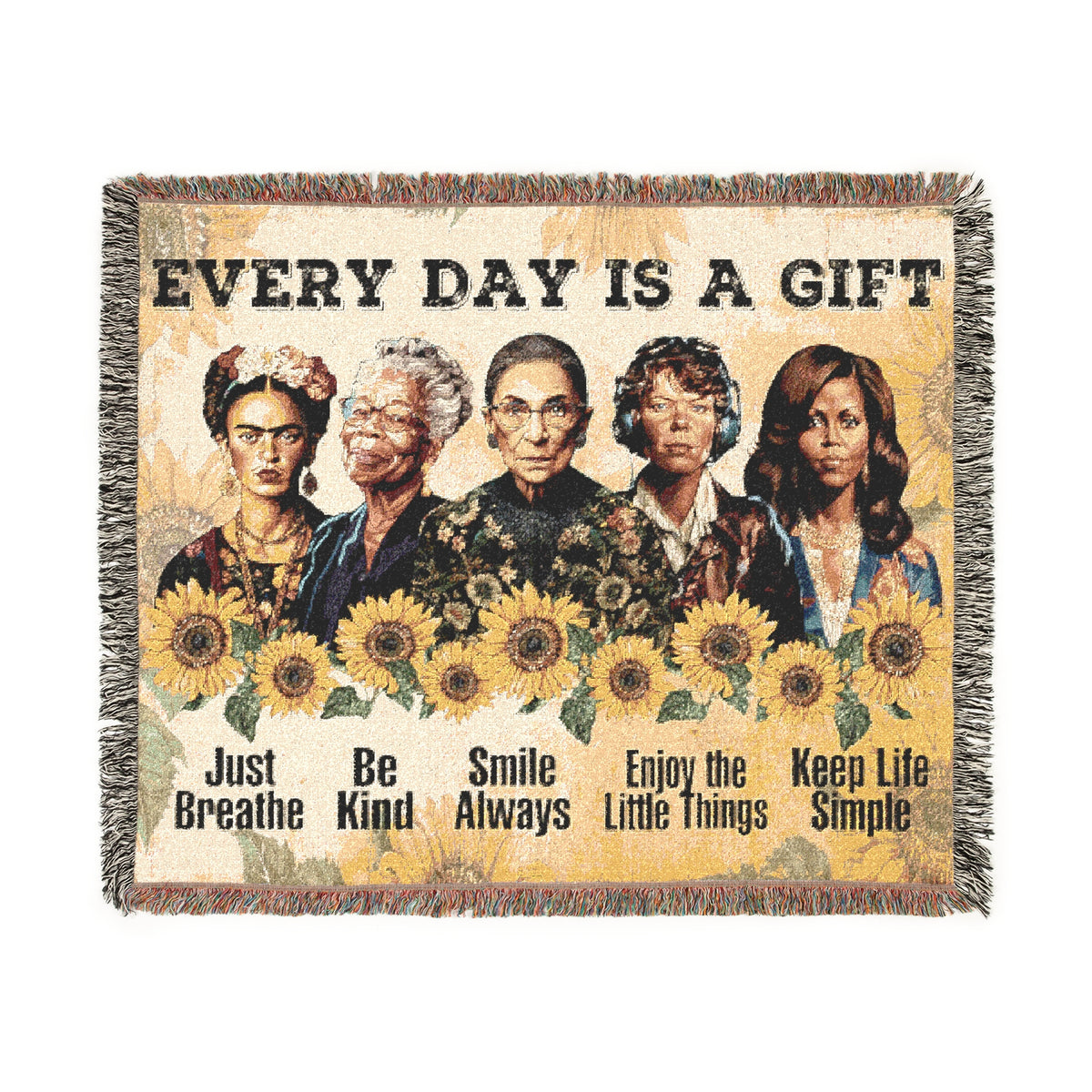 Every Day Is A Gift Woven Blanket