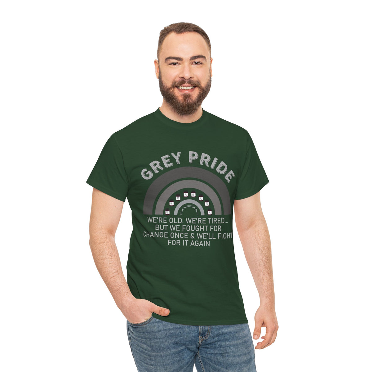 Grey Pride We Fought For Change Shirt