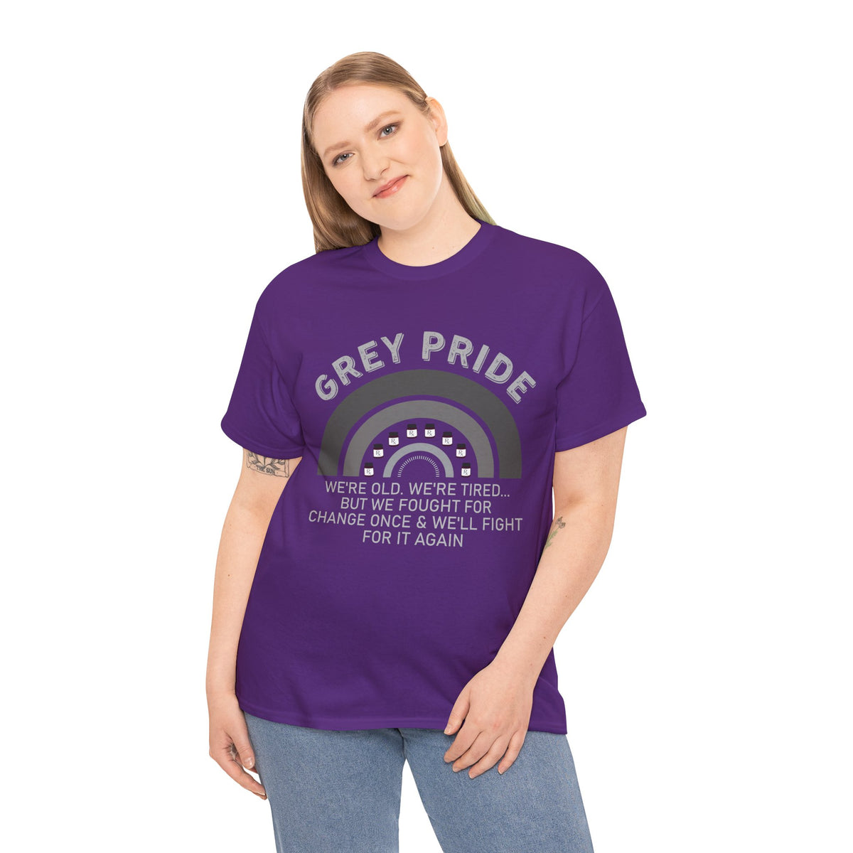 Grey Pride We Fought For Change Shirt