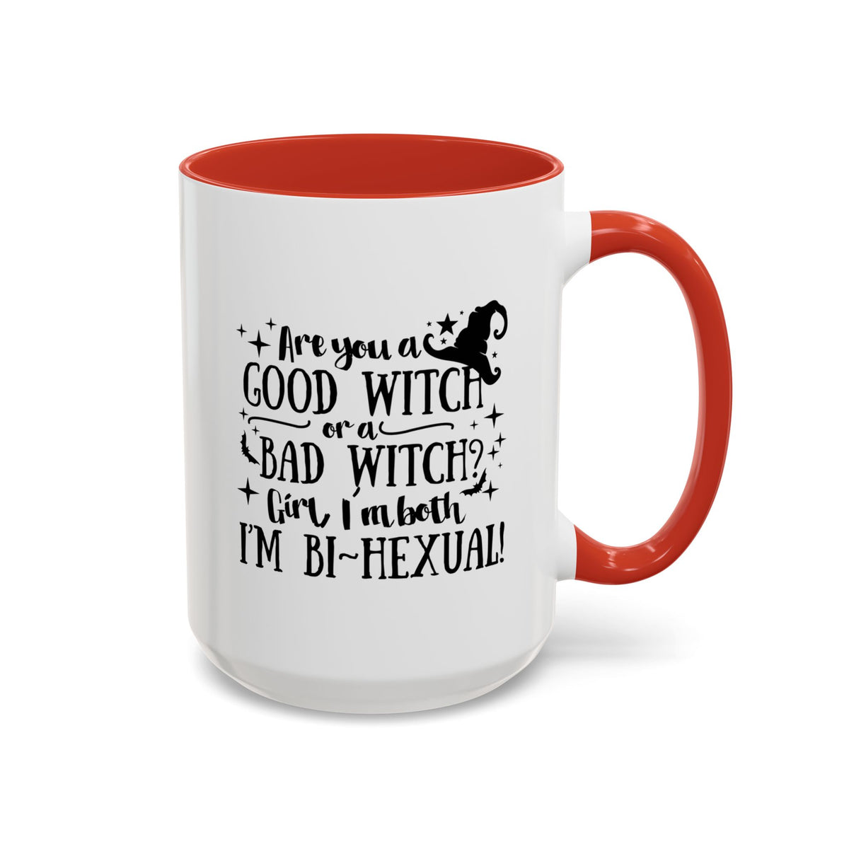 Good Witch Bad Witch Bi-Hexual Accent Coffee Mug (11, 15oz)