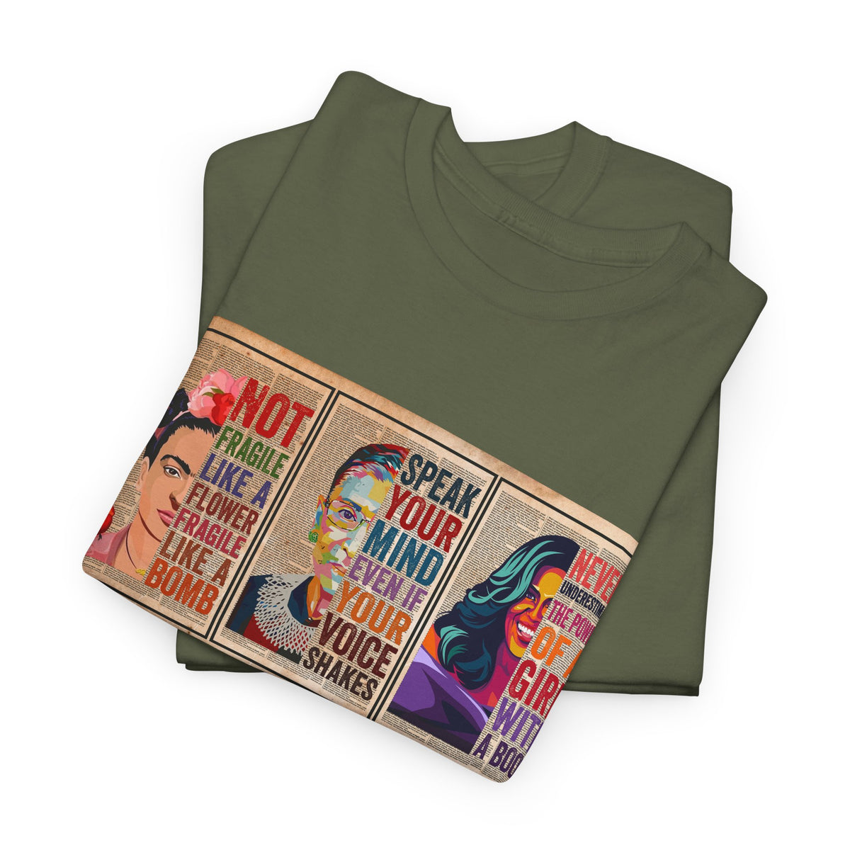 Create Frida Kahlo Dissent Ruth Bader Ginsburg Speak Michelle Obama T-Shirt