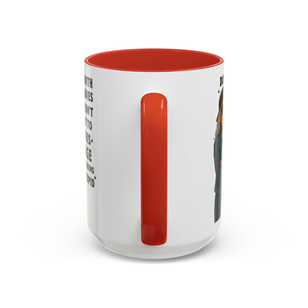 Don&#39;t Mess With Old Ladies Accent Mug