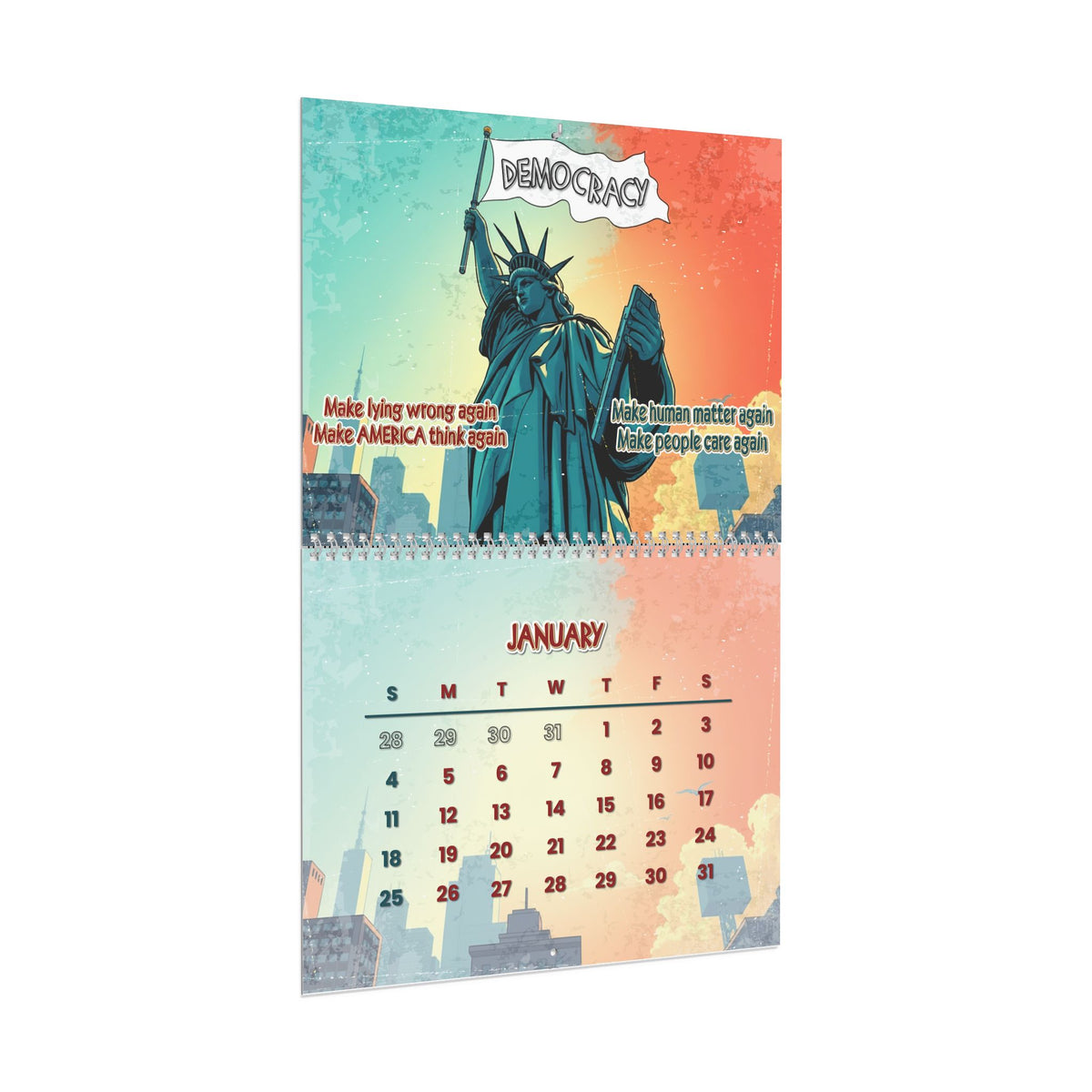 The Liberty No Kings Wall Calendar 2026