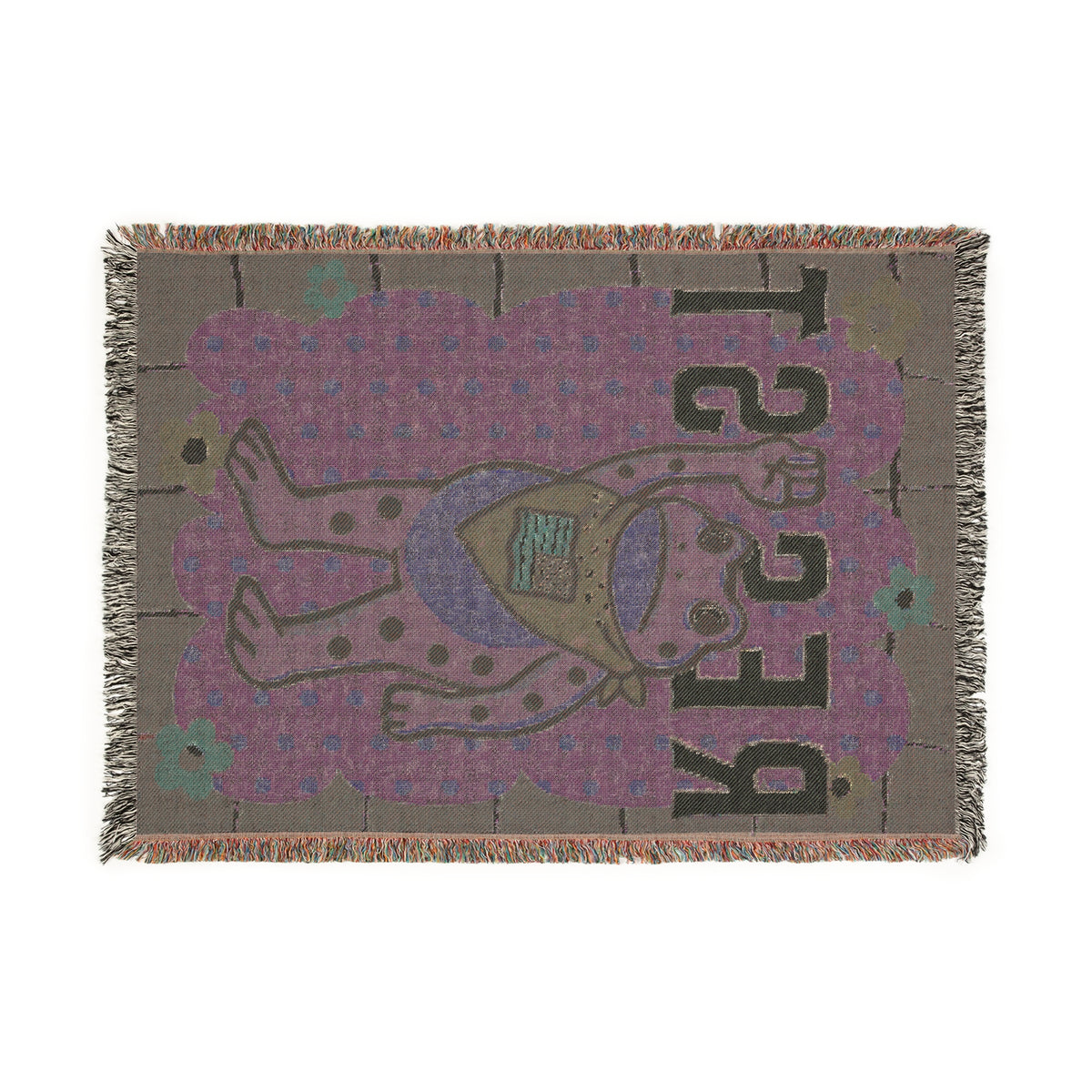 Resist Frog Americana Woven Blanket